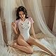 QNCLO Damen Cosplay Superheld Anime Jumpsuit Halloween Kostüm Unterwäsche (Rosa)