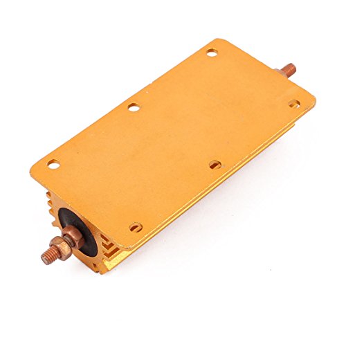 sourcingmap 5% 200W 10 Ohm Axial Lead Gold Tone Heatsink Aluminum Clad Resistor - Image 2