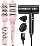 Farery PRO 3-in-1 Thermal Brush Set & FARERY H8 Professional Ionic High Speed Hair Dryer
