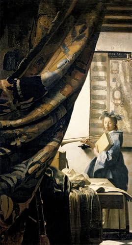 Graffiti Art Mural d'Atelier Vermeer pour Salon Moderne 60x90cm
