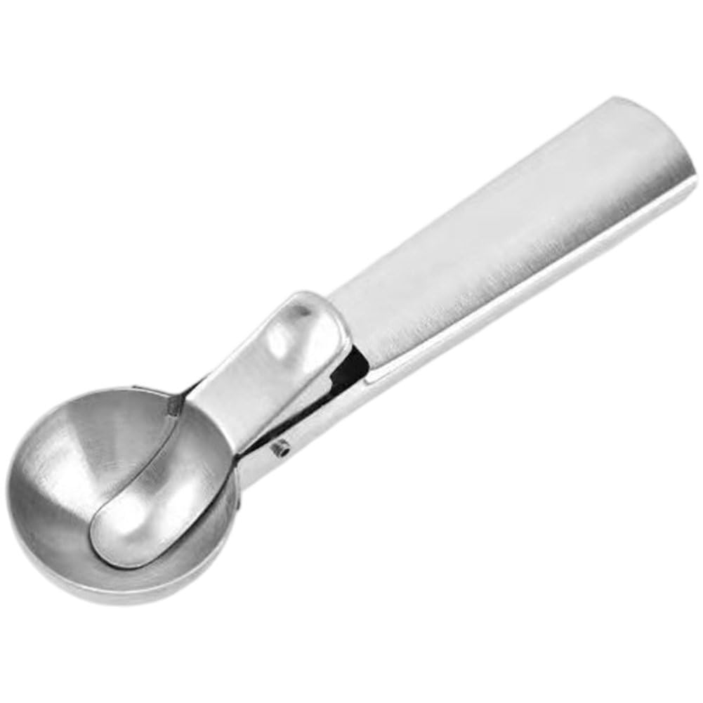 Hrippy Durable Stainless Steel Scoop, Multifunctional Digger for Ice Cream Fruit Ball Meatball Mashed Potato Making