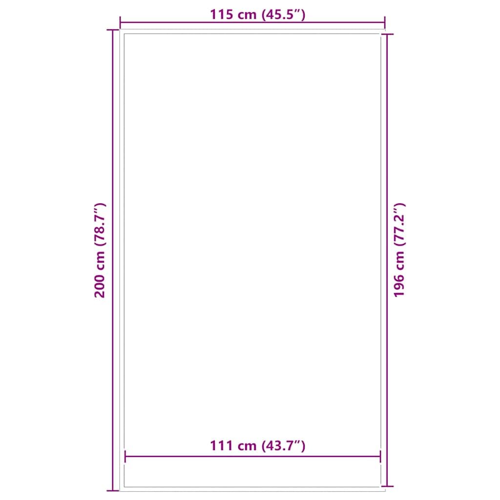 vidaXL Paillasson Anthracite 115x200 cm