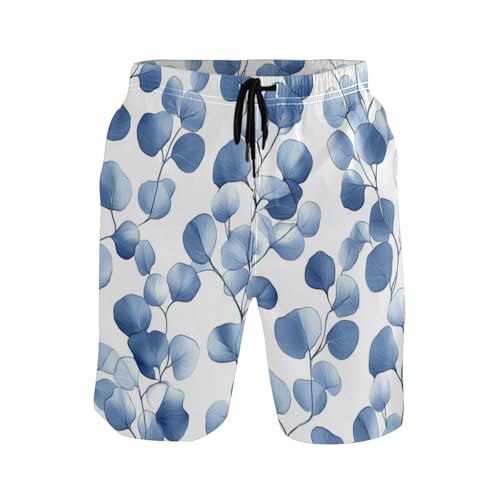 Mens Swim Trunks with Pockets Beach Shorts Quick Dry 4 Way Stretch Bathing Board Swimwear with Mesh