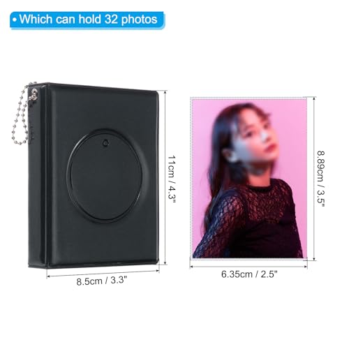 Mini album de reliure pour photocard noir 3 pouces idéal pour emporter ses souvenirs de vacances