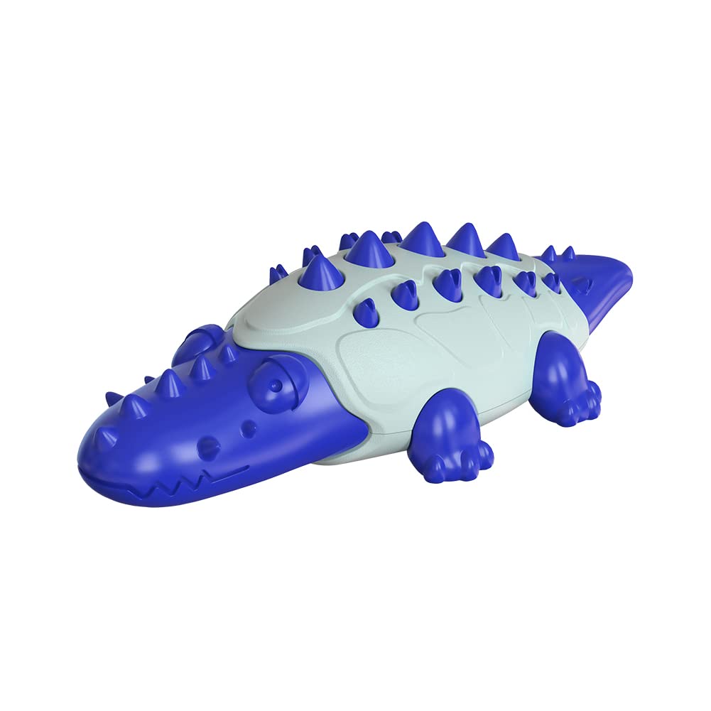 NALEINING Chew Toys for Dogs, Clean Teeth, Pet Teething Toys for Small, Medium and Large Dogs (Crocodile - Blue1)