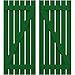 Ekena Millwork ARW102SB623X81HGH Americraft Six 2 Exterior Real Wood Spaced Board-n-Batten Shutters w/Z-Bar (Per Pair), 23 1/2"W x 81"H, Viridian Green