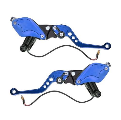 Kit levier frein embrayage moto bleu pièce carrosserie