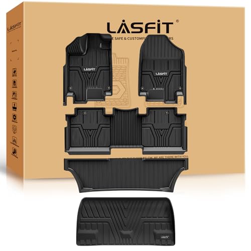 LASFIT Floor Mats & Trunk Mat for Honda Odyssey 2026 2025 2024 2023 2022 2021 2020 2019 2018 Mini...