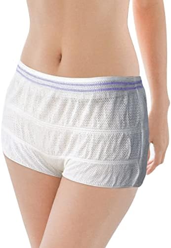 Maternity Knickers Women Mesh Postpartum Underwear C Section Recovery Pants After Birth Hospital Disposable Briefs, Pack of 3