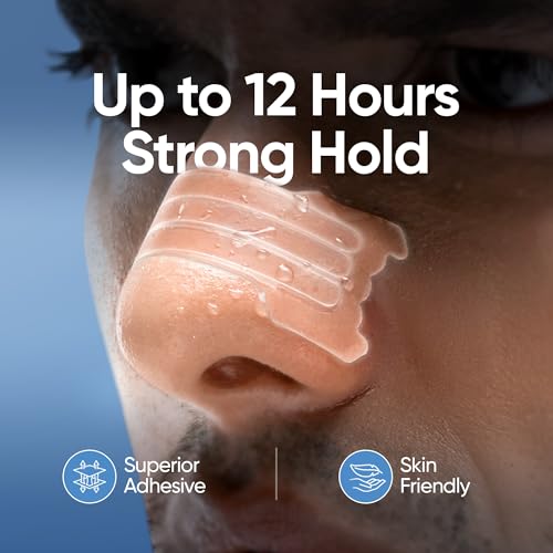 Image of Frido Nasal Strips | Anti-Snoring Nose Strip with 12-Hour Adhesion | Transparent Nose Opener for Better Sleep | Snore Stopper for Men & Women | Pack of 15