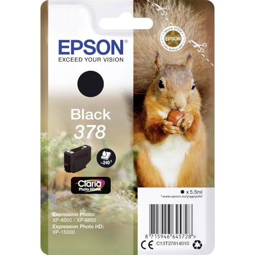 Epson c13t37814010 Cartuchos de Tinta original Pack of 1 válido para EPSON Expression Photo XP 8500 & Expression Photo HD XP 15000