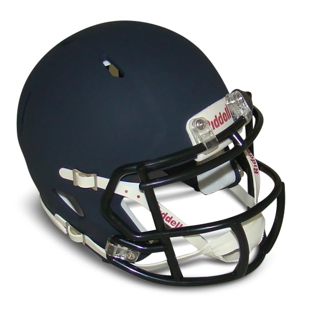 Matte Navy Blue Blank Riddell Revolution Speed Mini Football Helmet (Decorative Mini Helmet - NOT Wearable