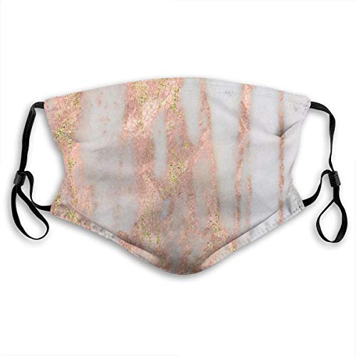 Preisvergleich Produktbild Fashion Face Mask Sun-Proof Fashion BandaHeadwear for Men and Women-Aprillia - Rose Gold with Golden Flecks