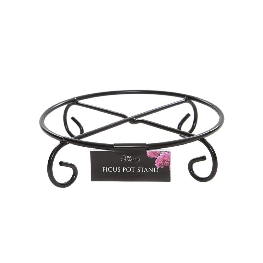Gifts Direct 2 U Black Tom Chambers Ficus Plant Pot Stand Small - 20Cm