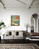 Bali Beach Landscape Poster Art Print, Retro Vintage Wall Art Nature Painting Gallery 22 (Bali Beach, 11 x 14 inches, Unframed)
