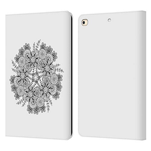 Pochette cuir iPad 9.7 design Haroulita mandala pour une élégance intemporelle