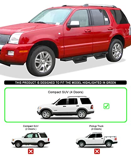 Barras laterales de acero inoxidable 6.5 pulg Compatible Ford Explorer miniatura 2