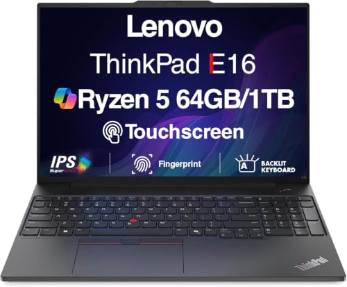 Image of Lenovo ThinkPad E16 Gen 3 AI Business Laptop 16 inch Touchscreen FHD+ Display