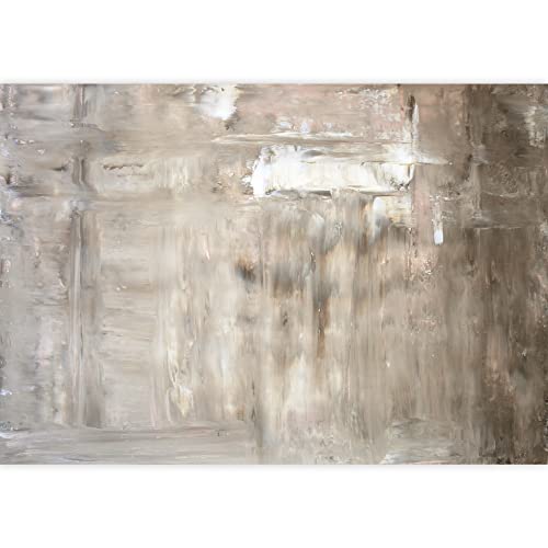 wall26 - Brown and Beige Abstract Art Painting - Removable Wall Mural | Self-Adhesive Large Wallpaper - 100x144 inches