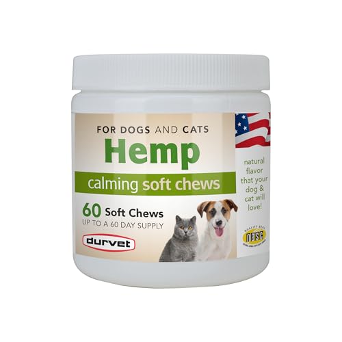 Image of Durvet Hemp Calming Soft Chews - 60 Count jar