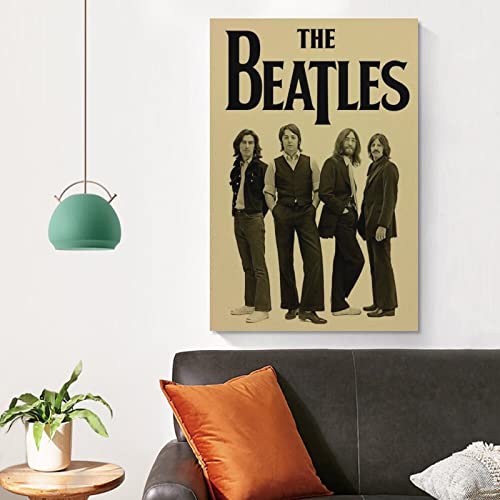 Poster vintage The Beatles – Peinture murale décorative sur toile – Impression d’art moderne pour chambre à coucher – 30… - Les Beatles, Paul McCartney, John Lennon, RIngo Starr, George Harrison Poster vintage The Beatles - Peinture murale décorative sur toile - Impression d'art moderne pour chambre à coucher - 30… – Image 5