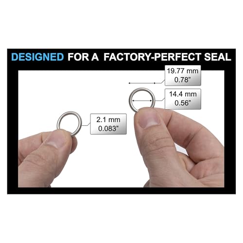 Image of Aluminium Oil Drain Plug Gaskets - 14mm Crush Washer for Leak Proof Sealing - Durable & Reliable Oil Plug Washer - Compatible with Audi & VW Part# N0138157 (Pack of 20)