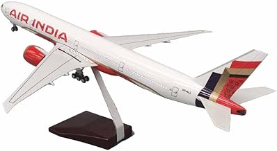 Breatoi! Diecast Aeroplane Display Model with Light : (Air India Boeing 777-46 m)