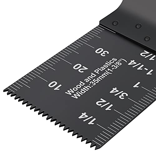 Pecham 45Pcs Universal Wood Oscillating Multitool Quick Release Saw Blades Fit Porter Cable Black & Decker Rockwell Ridgid Ryobi Milwaukee Dewalt Chicago Craftsman #TOP5