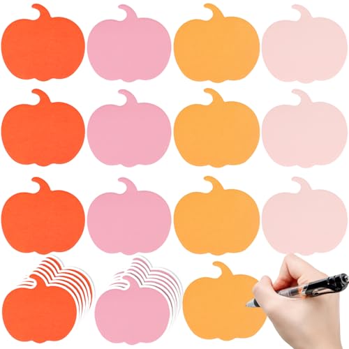 Notes adhésives citrouille automne bloc-notes Thanksgiving et fournitures de classe