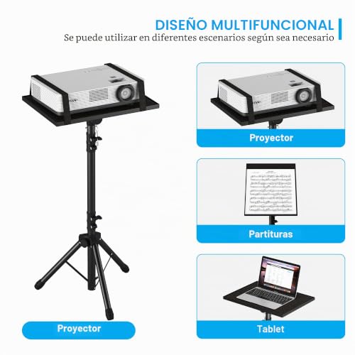 Trípode para proyector estable de altura ajustable que ahorra espacio 4