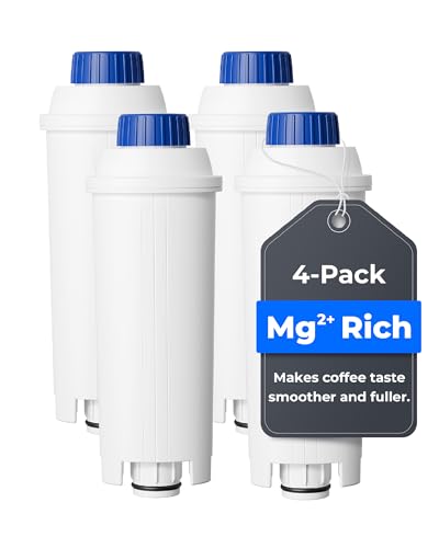 Image of Waterdrop DLSC002 Mg⁺ Rich Coffee Water Filter, Replacement for De'Longhi Filter, De'Longhi Magnifica Evo Water Filter, ECAM /ETAM /EPAM Series, EC680 /5, TÜV SÜD Certified, 4 Pack