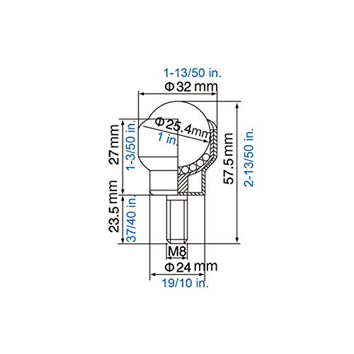 Ball-Transfers Bearings Transmission Conveyor For Furniture-Wheelchair - 1 Inch Universal Rotation Roller Ball For Caster Unit Table,Stud Mounted Thread Stem,Carbon Steel,77 Lbs Load Capacity,Set Of 4 #TOP6