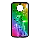 utaupia Coque Chien pour Motorola Moto E4 Plus Silicone Portable Pas Cher Etui Orage Eclair Labrador Telephone Design Animaux Animal Jaune