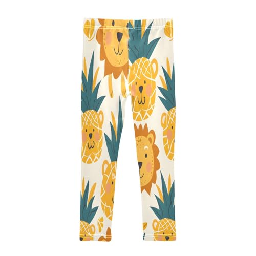 Bolaz Toddler Girls Leggings Printed Yoga Pants Leggings Pineapple Lion for Kids2