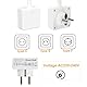ENUOTEK 4W LED Bett Nachttischlampe Steckdose Lampen, LED Steckerleuchte Wand Leselampe Dimmbar Touch Weiß, 350Lm für Schlafzimmer Beleuchtung, 2er Pack