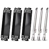 Criditpid Grill Replacement Parts for Nexgrill 720-0925S, 720-0864, 720-0864M Models. Grill Heat Plates, Burner Tubes for BBQ PRO 3 Burner Grill 122.20148511.