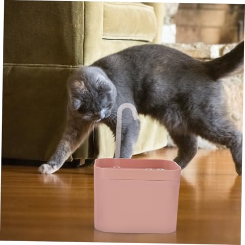 Fuente de agua automática para gatos COLLBATH 2L rosa miniatura 4