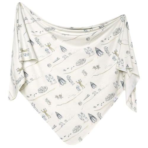 Image of Copper Pearl Large Premium Knit Baby Swaddle Receiving Blanket Tatooine
