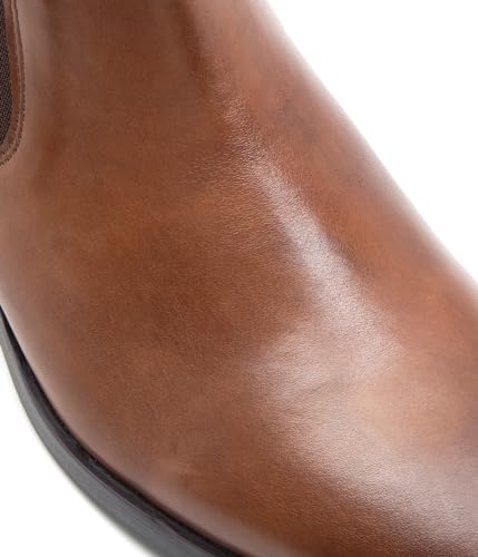 Image of Thomas Crick Men's Chelsea Boots - Genuine Leather - Classic Formal Ankle Boots for Office & Occasion