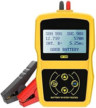 バッテリーチェッカー Bt360 12vカーバッテリーテスターデジタル自動車診断用バッテリーテスターアナライザー車クランキング充電スキャナーツール バッテリー充電器 車 Color Version 1