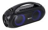 Rockville GO Party MAX BASS Large 70W Portable LED Bluetooth Speaker, Deep Bass, Wireless Link, IPX5 Water Resistant, for Parties and Outdoor Events