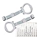 GripGrow Handles – 2 Pieces Playpen Pull Up Rings for Infant Support and Standing Practice | Safety Bedside Training Rings for Crawling, Motor Skill Toys for Walking Balance, Coordination