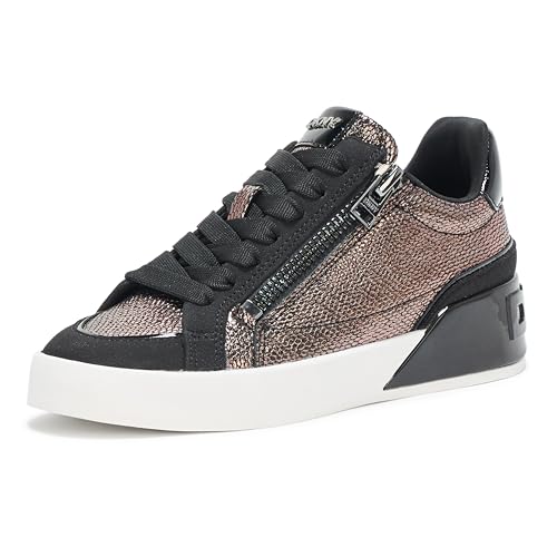 Image of DKNY Women's Mei Everyday Lace Up Sneaker with Side Zipper | Casual Shoes