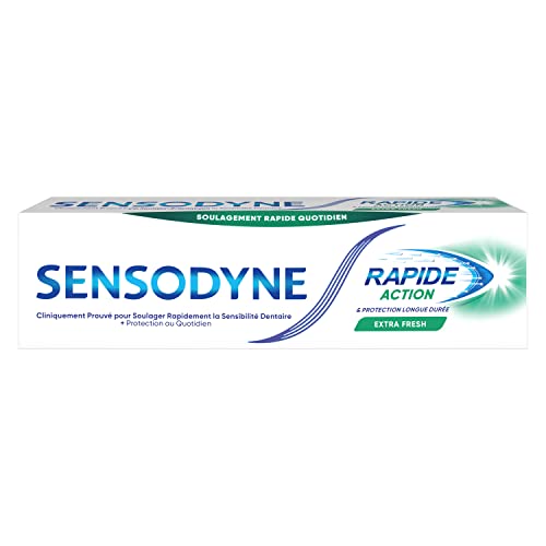 Sensodyne Dentifrice Rapide Action Extra Fresh, Limitant la Sensibilité Dentaire, 75 ml