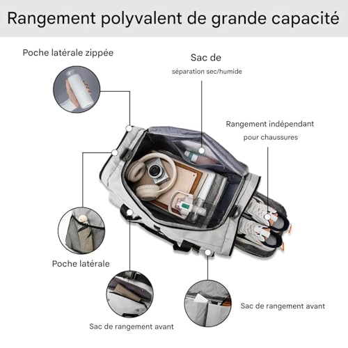 Gants d'intérieur et vêtements protégés dans ce grand tote gym - 7
