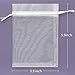 Akstore 100PCS 4x6inch (10x15cm) Drawstring Organza Jewelry Favor Pouches Wedding Party Festival Gift Bags Candy Bags (White)