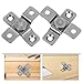 MAGICLULU 2pcs Stainless Steel Buffer Damping Torque Door Hinges 2 Newton Meter Adjustable Pivot Shaft for Cabinet and Industrial Door Applications