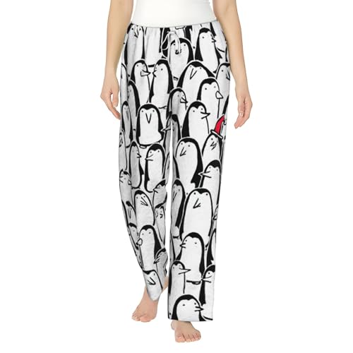 Pantalon de pyjama en flanelle de coton doux imprimé à cordon