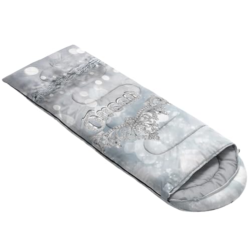 Image of QOOMO Ball Flower Camping Sleeping Bags,3 Season Warm & Cool Weather,Lightweight,Waterproof Sleeping Bags for Adults & Kids,Traveling,and Outdoors,Camping Gear Equipment