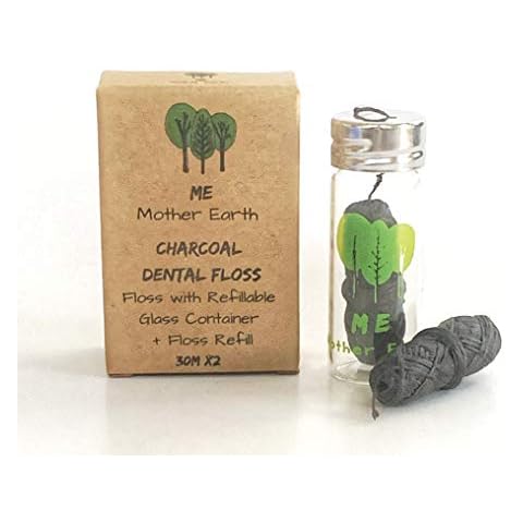 Vegan Biodegradable Bamboo Charcoal Dental Floss Cover